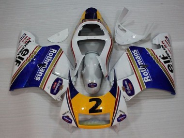 1994-1996 White Blue Yellow Honda NSR250 MC28 P4 Fairings