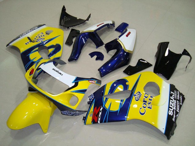 1996-2000 Yellow Corona Suzuki GSXR 600 Fairings 1996-2000 Yellow Corona Suzuki GSXR 600 Fairings