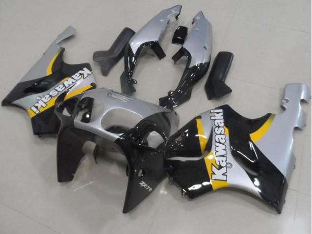 1996-2002 Silver and Black Kawasaki Ninja ZX7R Fairings 1996-2002 Silver and Black Kawasaki Ninja ZX7R Fairings