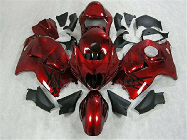 1996-2007 Red Black Suzuki GSXR 1300 Fairings 1996-2007 Red Black Suzuki GSXR 1300 Fairings