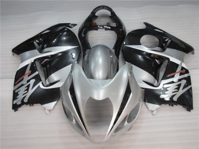 1996-2007 Silver Black Suzuki GSXR 1300 Fairings 1996-2007 Silver Black Suzuki GSXR 1300 Fairings