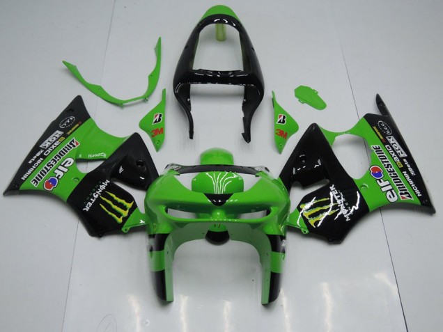 1998-1999 Green Monster Kawasaki Ninja ZX6R Fairings 1998-1999 Green Monster Kawasaki Ninja ZX6R Fairings
