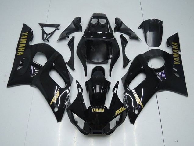 1998-2002 Glossy Black Gold Sticker Yamaha YZF R6 Fairings 1998-2002 Glossy Black Gold Sticker Yamaha YZF R6 Fairings
