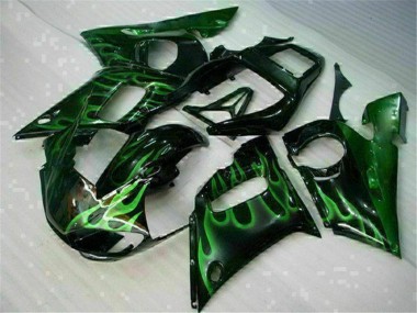1998-2002 Green Black Yamaha YZF R6 Fairings