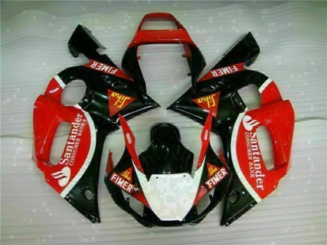 1998-2002 Red Black Yamaha YZF R6 Fairings 1998-2002 Red Black Yamaha YZF R6 Fairings