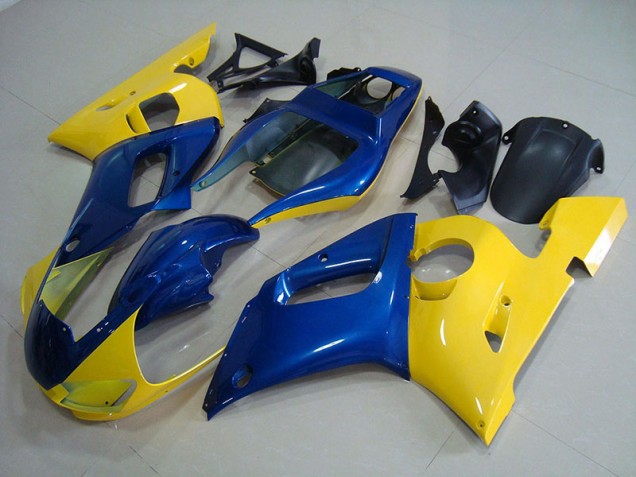 1998-2002 Yellow Blue Yamaha YZF R6 Fairing Kit & Bodywork 1998-2002 Yellow Blue Yamaha YZF R6 Fairing Kit & Bodywork