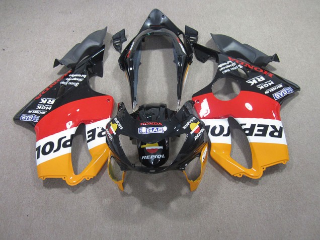 1999-2000 Red Black Repsol Honda CBR600 F4 Fairings 1999-2000 Red Black Repsol Honda CBR600 F4 Fairings