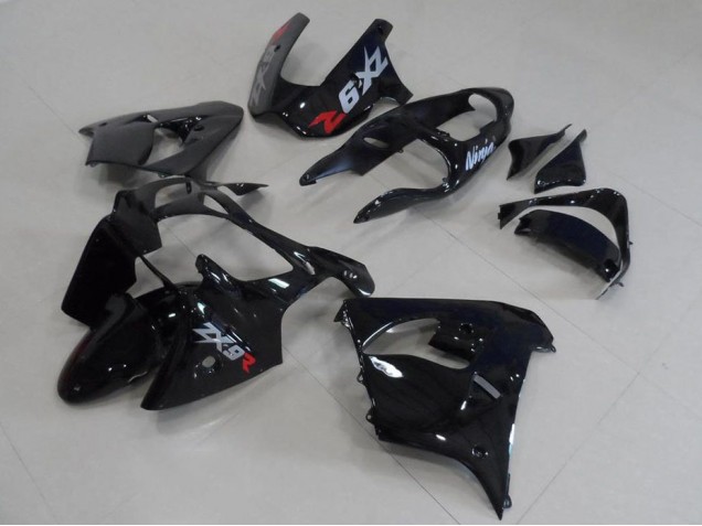 2000-2001 Black with Grey Decals Kawasaki Ninja ZX9R Fairings 2000-2001 Black with Grey Decals Kawasaki Ninja ZX9R Fairings