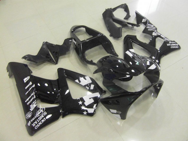 2000-2001 Glossy Black with Start Honda CBR900RR 929 Fairings 2000-2001 Glossy Black with Start Honda CBR900RR 929 Fairings
