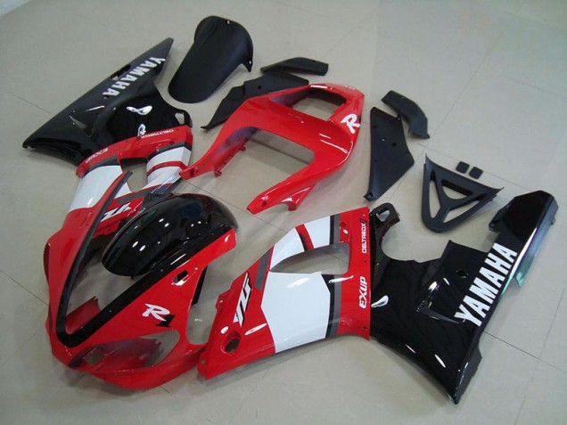 2000-2001 Red Black White Yamaha YZF R1 Fairings 2000-2001 Red Black White Yamaha YZF R1 Fairings