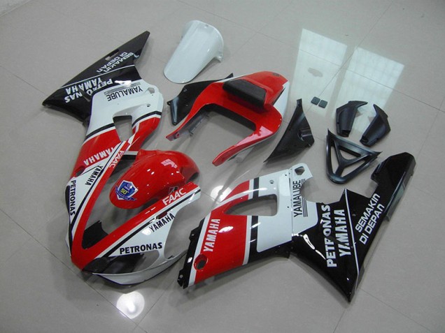 2000-2001 Red Glossy Black Yamaha YZF R1 Fairings 2000-2001 Red Glossy Black Yamaha YZF R1 Fairings