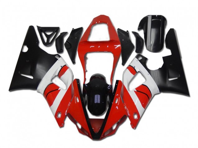 2000-2001 Red White Black Yamaha YZF R1 Fairings 2000-2001 Red White Black Yamaha YZF R1 Fairings