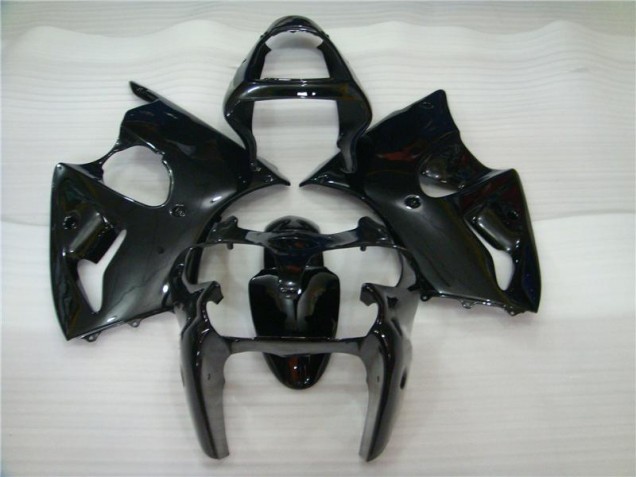 2000-2002 Glossy Black Kawasaki Ninja ZX6R Fairings 2000-2002 Glossy Black Kawasaki Ninja ZX6R Fairings