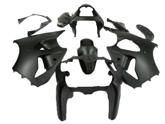 2000-2002 Matte Black Kawasaki Ninja ZX6R Fairings 2000-2002 Matte Black Kawasaki Ninja ZX6R Fairings