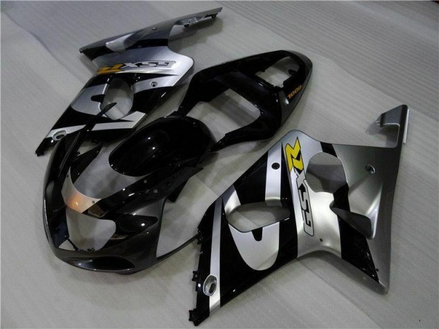 2000-2002 Silver Black Suzuki GSXR 1000 Fairings 2000-2002 Silver Black Suzuki GSXR 1000 Fairings