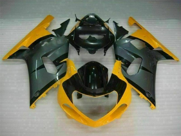 2001-2003 Black Yellow Suzuki GSXR 600/750 Fairings 2001-2003 Black Yellow Suzuki GSXR 600/750 Fairings