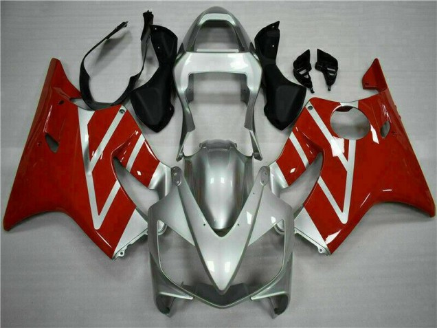 2001-2003 Red Silver Honda CBR600 F4i Fairings 2001-2003 Red Silver Honda CBR600 F4i Fairings