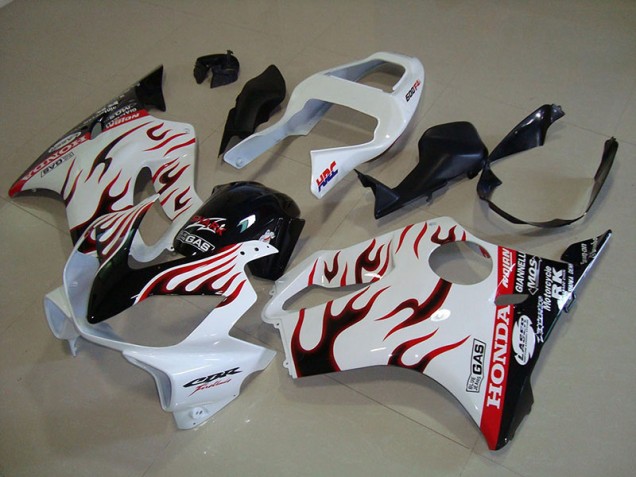 2001-2003 White Flame Honda CBR600 F4I Fairings 2001-2003 White Flame Honda CBR600 F4I Fairings