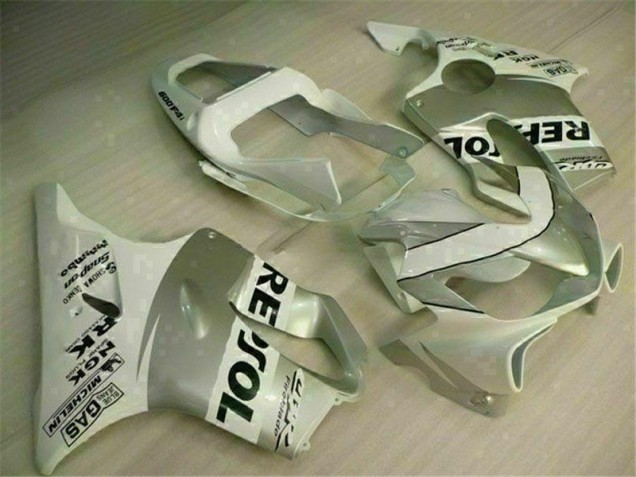 2001-2003 White Silver Honda CBR600 F4i Fairings 2001-2003 White Silver Honda CBR600 F4i Fairings