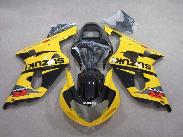 2001-2003 Yellow Black Suzuki GSXR600 Fairings 2001-2003 Yellow Black Suzuki GSXR600 Fairings