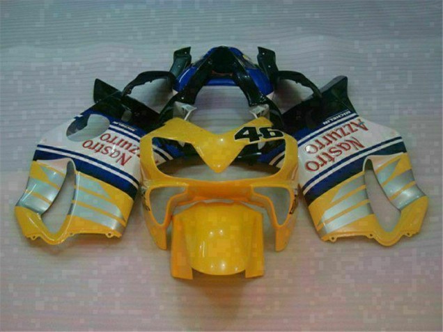 2001-2003 Yellow Silver Honda CBR600 F4i Fairings 2001-2003 Yellow Silver Honda CBR600 F4i Fairings