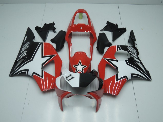 2002-2003 Black Red Star Honda CBR900RR 954 Fairings 2002-2003 Black Red Star Honda CBR900RR 954 Fairings