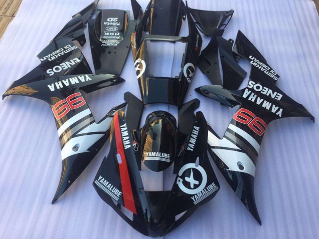 2002-2003 Black White Yamaha YZF R1 Fairings 2002-2003 Black White Yamaha YZF R1 Fairings