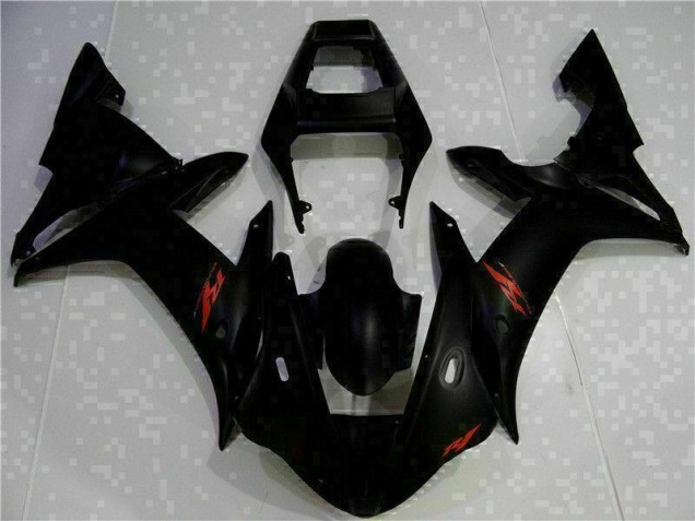 2002-2003 Black Yamaha YZF R1 Full Fairing Kit 2002-2003 Black Yamaha YZF R1 Full Fairing Kit