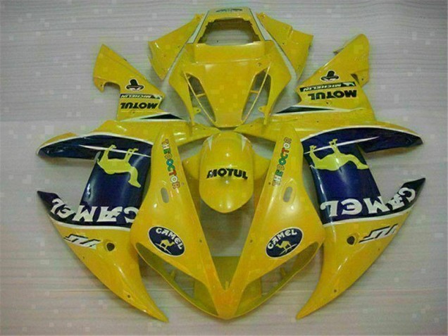2002-2003 Yellow Yamaha YZF R1 Fairings 2002-2003 Yellow Yamaha YZF R1 Fairings