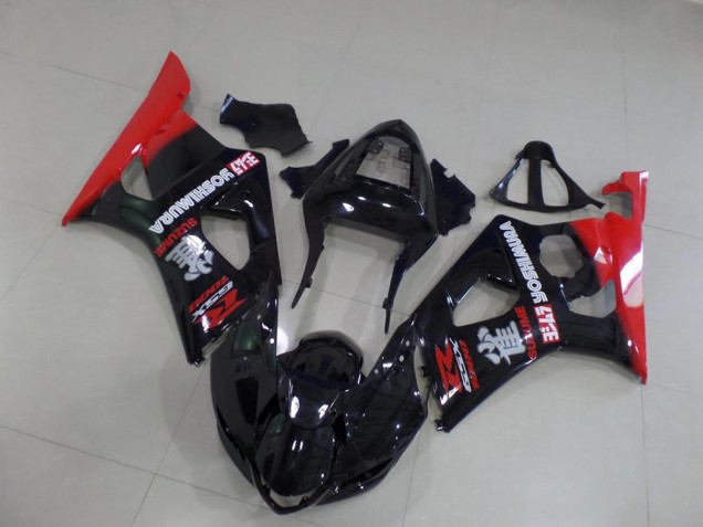 2003-2004 Black and Red Suzuki GSXR 1000 Fairings 2003-2004 Black and Red Suzuki GSXR 1000 Fairings