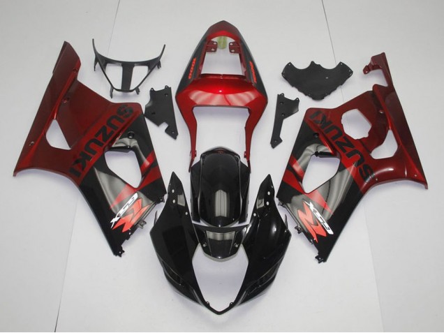 2003-2004 Black Red Suzuki GSXR 1000 Fairings 2003-2004 Black Red Suzuki GSXR 1000 Fairings