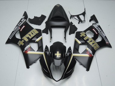 2003-2004 Matte Black Rizla Suzuki GSXR 1000 Fairings