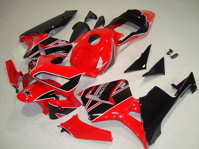2003-2004 Red Black Honda CBR600RR Fairings 2003-2004 Red Black Honda CBR600RR Fairings