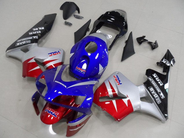 2003-2004 Red Silver Blue Honda CBR600RR Fairings 2003-2004 Red Silver Blue Honda CBR600RR Fairings