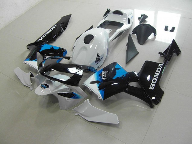 2003-2004 White Black Blue Honda CBR600RR Fairings 2003-2004 White Black Blue Honda CBR600RR Fairings
