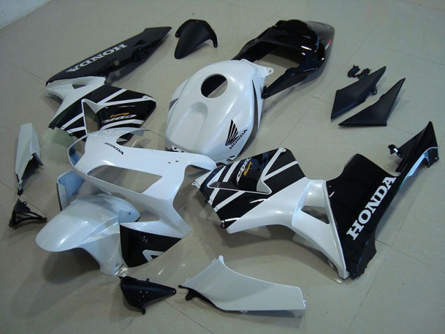 2003-2004 White Black Honda CBR600RR Fairings 2003-2004 White Black Honda CBR600RR Fairings