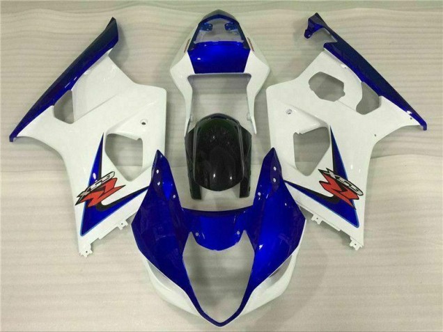 2003-2004 White Blue Suzuki GSXR 1000 Fairings 2003-2004 White Blue Suzuki GSXR 1000 Fairings