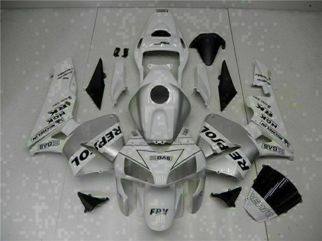 2003-2004 White Honda CBR600RR Fairing Kit 2003-2004 White Honda CBR600RR Fairing Kit