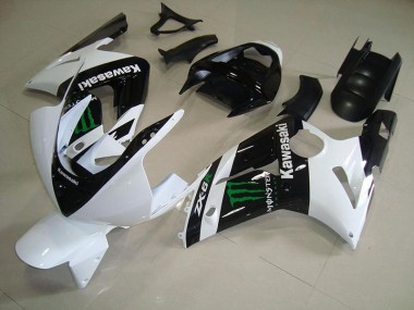 2003-2004 White Monster Kawasaki Ninja ZX6R Fairings & Bodywork