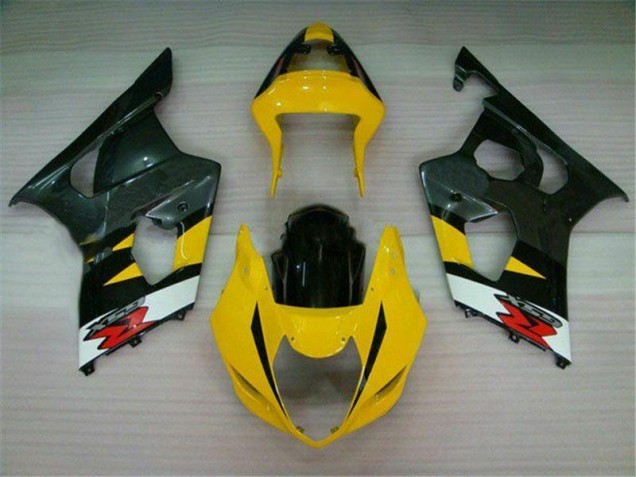 2003-2004 Yellow Black Suzuki GSXR 1000 Fairings 2003-2004 Yellow Black Suzuki GSXR 1000 Fairings