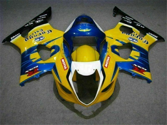 2003-2004 Yellow Blue Suzuki GSXR 1000 Fairings 2003-2004 Yellow Blue Suzuki GSXR 1000 Fairings