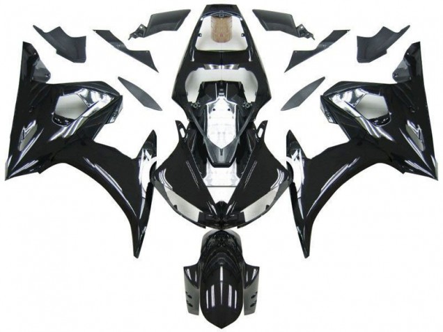 2003-2005 Black Yamaha YZF R6 Fairings 2003-2005 Black Yamaha YZF R6 Fairings
