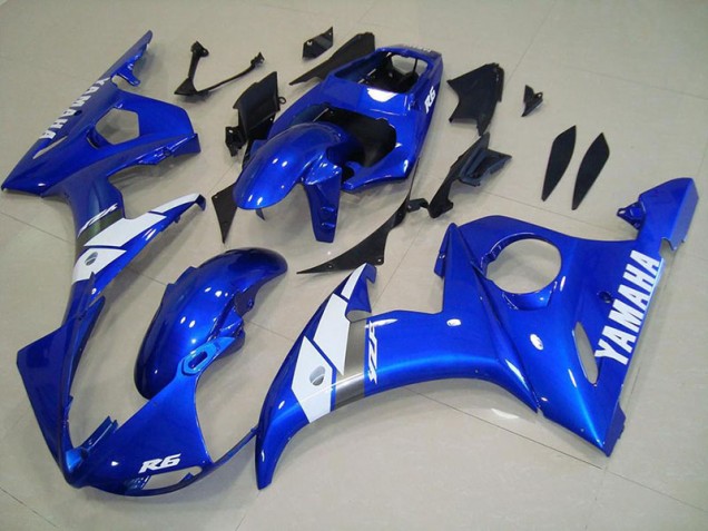 2003-2005 Blue Yamaha YZF R6 Fairings 2003-2005 Blue Yamaha YZF R6 Fairings