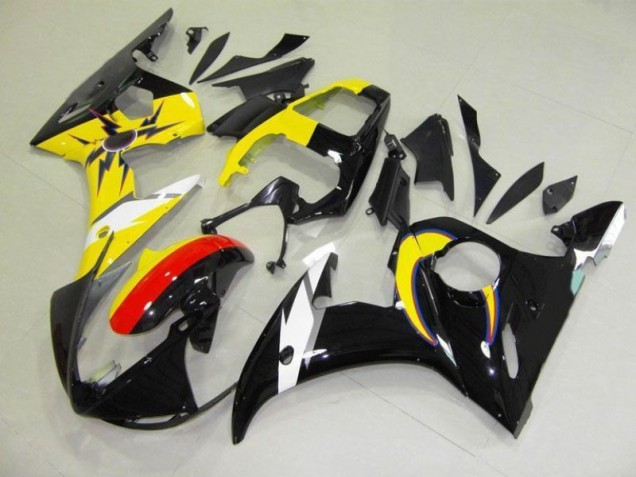 2003-2005 Moon Black Yellow Yamaha YZF R6 Fairings 2003-2005 Moon Black Yellow Yamaha YZF R6 Fairings