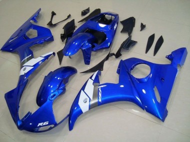 2003-2005 OEM Style Blue Yamaha YZF R6 Fairings