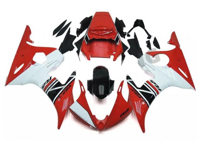 2003-2005 Red White Black Yamaha YZF R6 Fairings & Bodywork 2003-2005 Red White Black Yamaha YZF R6 Fairings & Bodywork