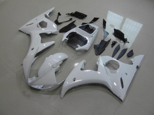 2003-2005 White No Decals Yamaha YZF R6 Fairings 2003-2005 White No Decals Yamaha YZF R6 Fairings
