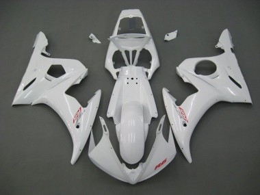 2003-2005 White Yamaha YZF R6 Fairings