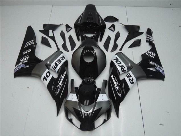2004-2005 Grey Black Honda CBR1000RR Fairings 2004-2005 Grey Black Honda CBR1000RR Fairings