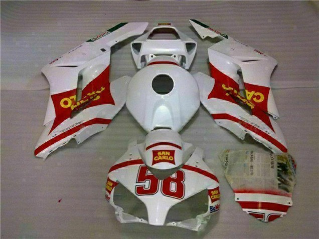 2004-2005 White Red Honda CBR1000RR Fairings Bodywork 2004-2005 White Red Honda CBR1000RR Fairings Bodywork